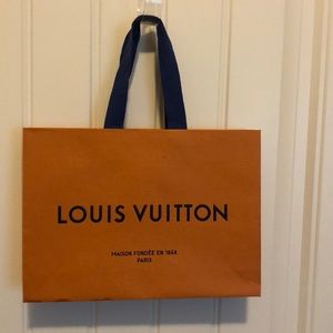 Authentic Louis Vuitton shopping bag